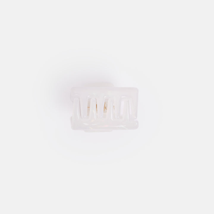 Pearlescent Mini Square Hair Claw 