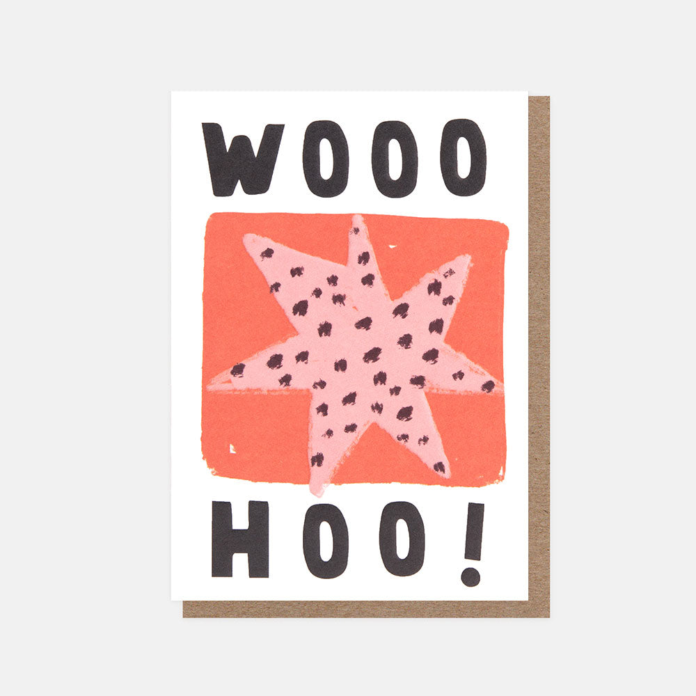 Spotty Star Wooohoo! Card – Caroline Gardner