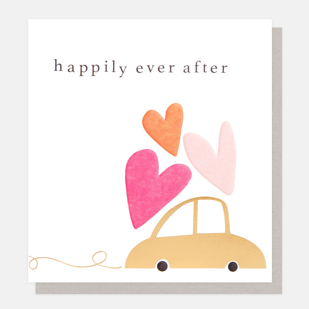 Car & Hearts Wedding Card – Caroline Gardner