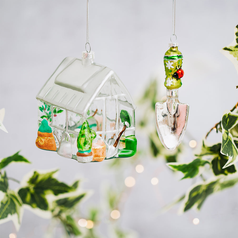 glass greenhouse hanging Christmas tree decoration