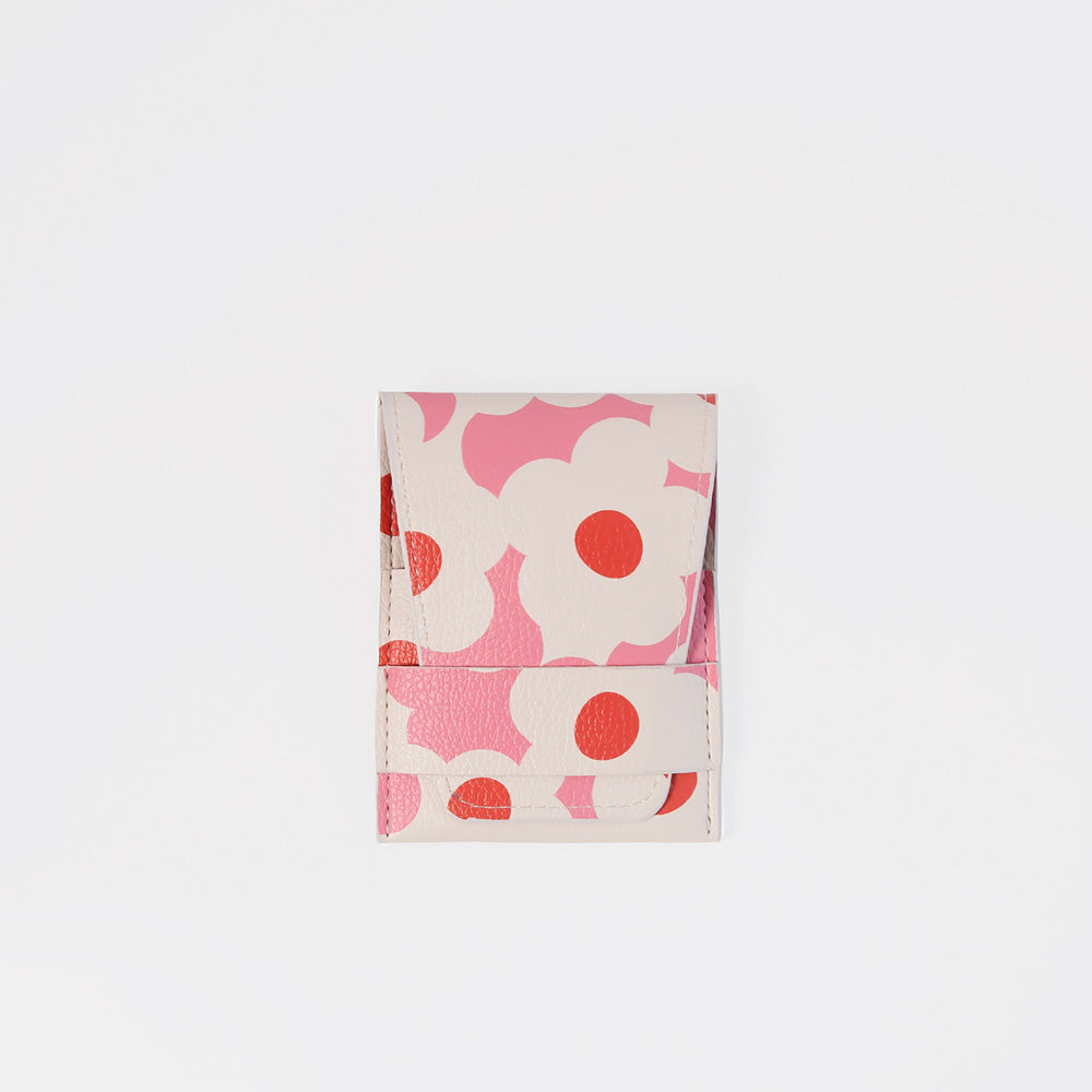 pink flower print manicure set