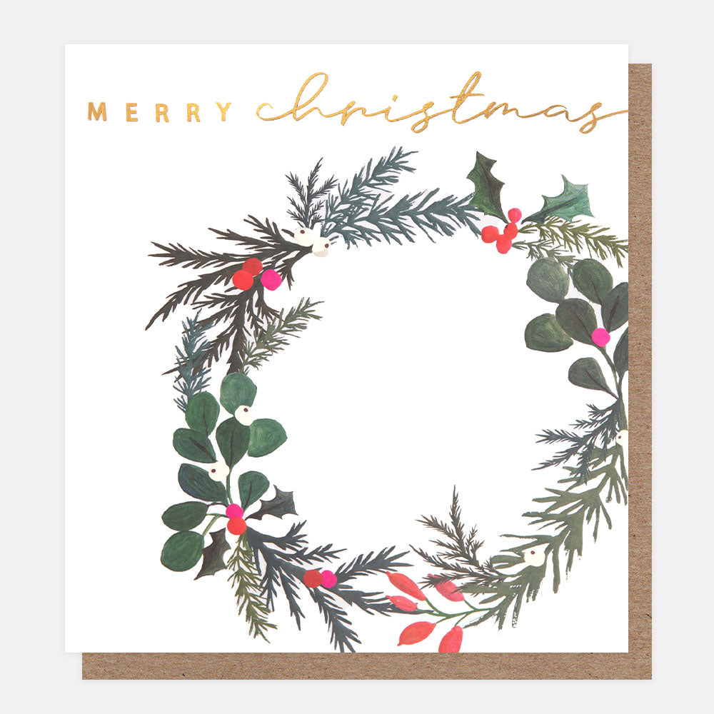 christmas wreath charity chirstmas card pack