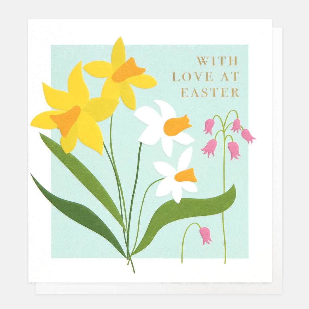 daffodils 'with love at Easter' card