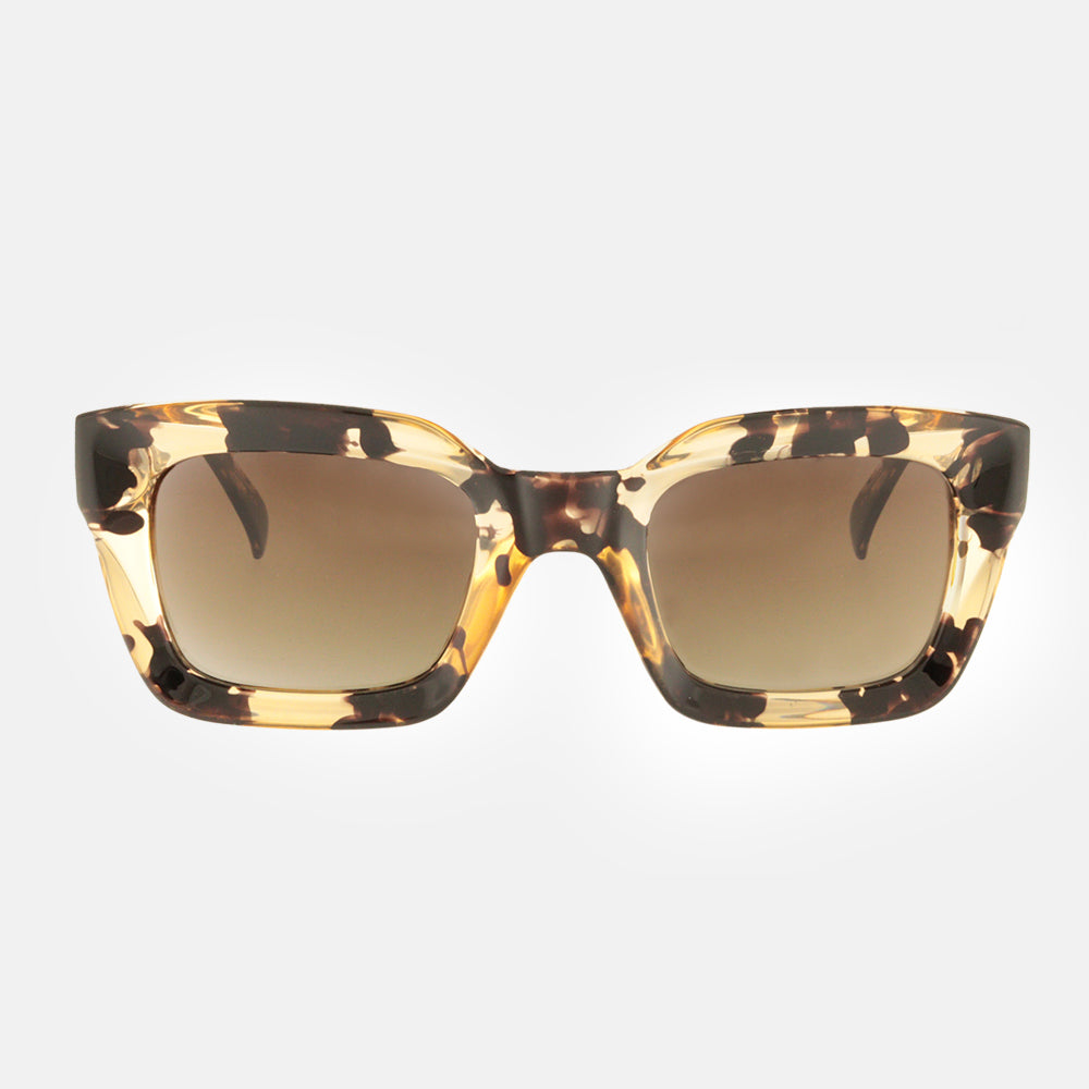 amber tortoiseshell Mikonos sunglasses, by Charly Therapy