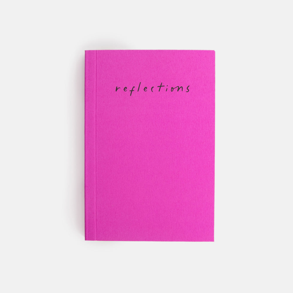 Fuchsia Pink 'Reflections' A6 Softback Notebook