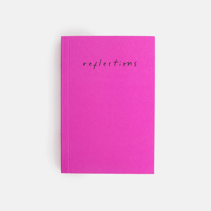 Fuchsia Pink 'Reflections' A6 Softback Notebook
