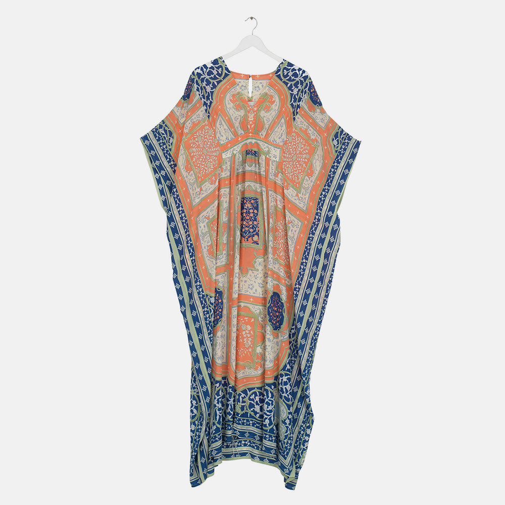 Blue Indian Summer Maxi Kaftan by one hundred stars