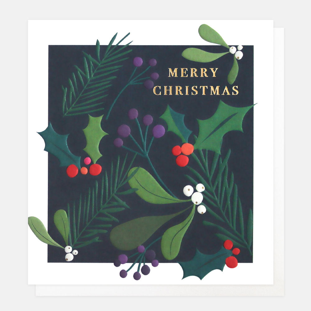 holly & mistletoe charity Christmas cards pack