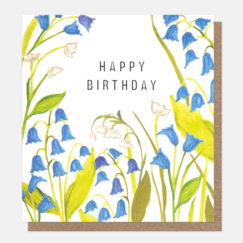 Bluebells Happy Birthday Card – Caroline Gardner