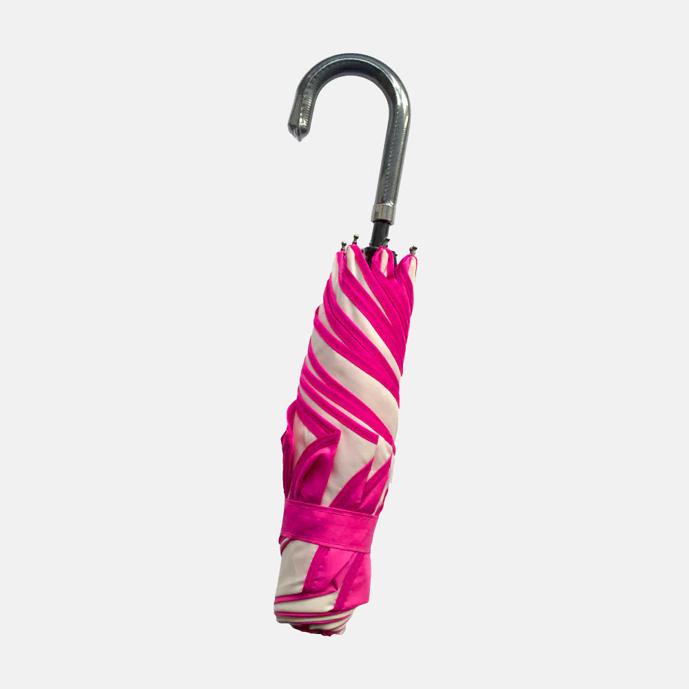 Soake pink and cream swirl folding umbrella