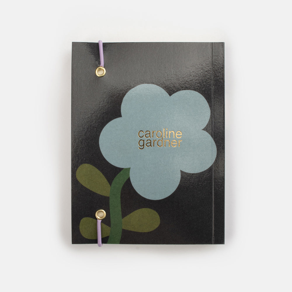 colourful floral small soft cover notebook