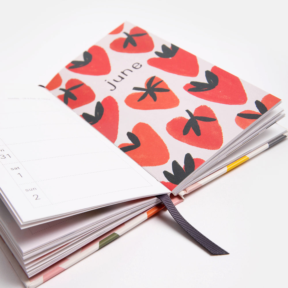 caroline gardner colourful hearts 2024 week to view diary