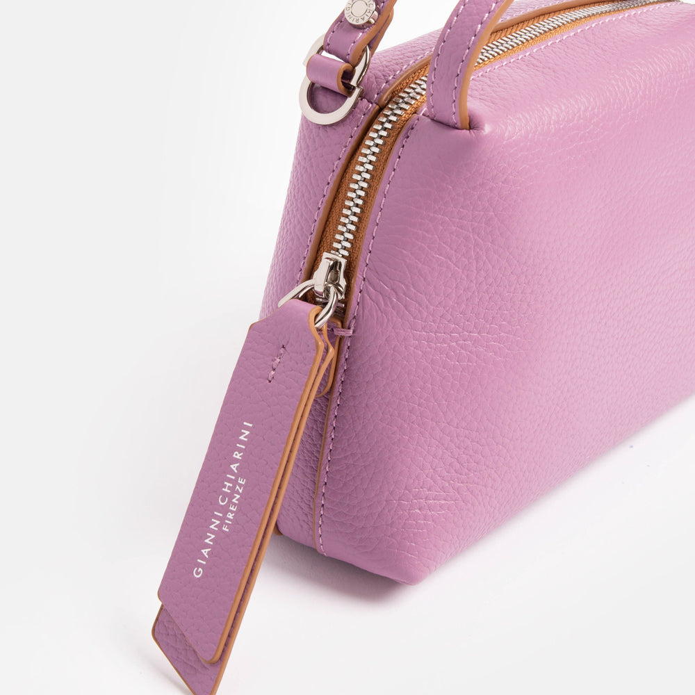 purple leather small alifa handbag, made in Italy by Gianni Chiarini