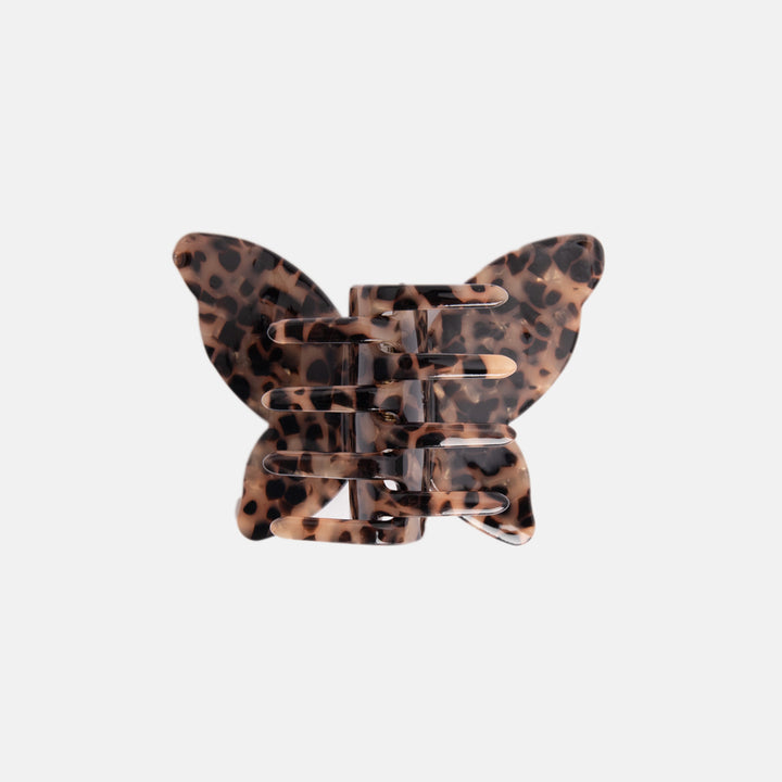 leopard tortoiseshell butterfly hair claw