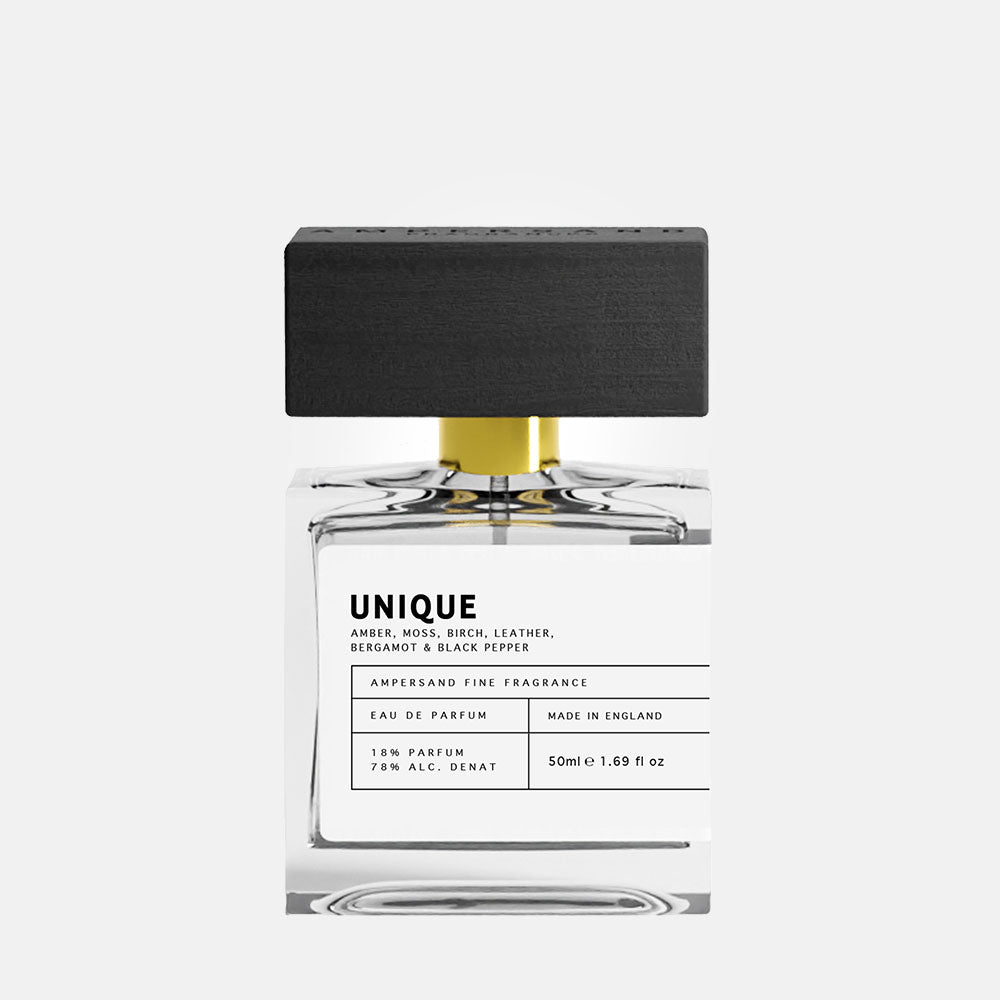 unique eau de parfum, 50ml, made by Ampersand fragrances