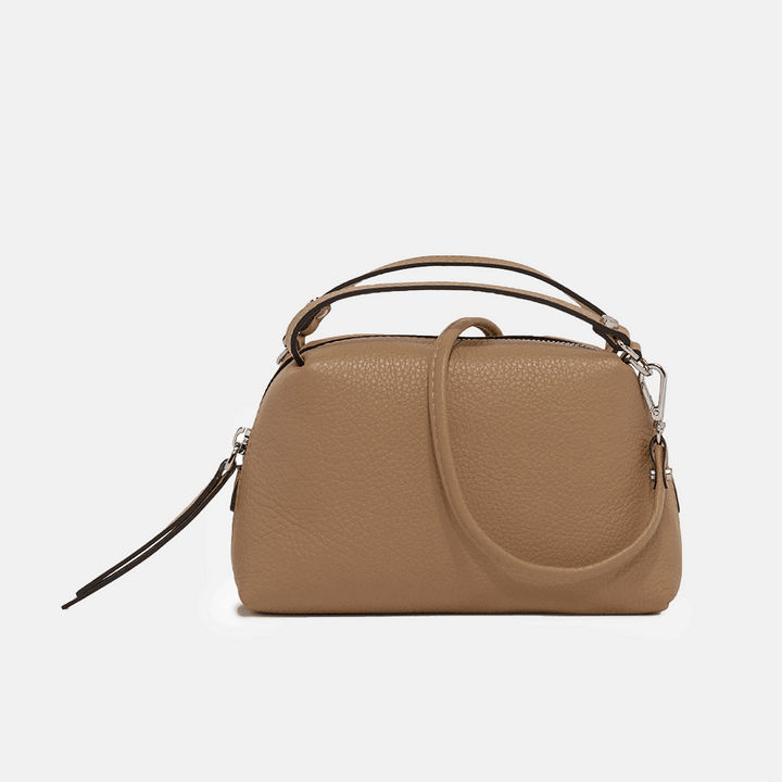 Tan Leather Small Alifa Bag, made in Italy by Gianni Chiarini