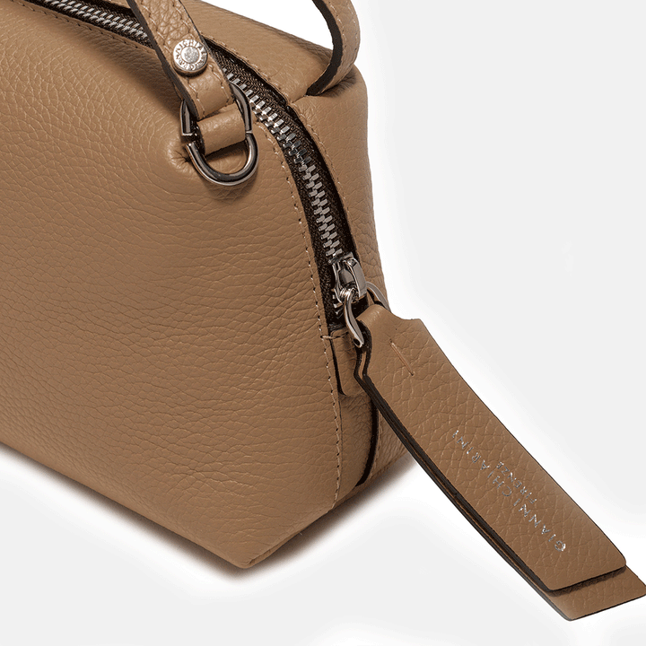 Tan Leather Small Alifa Bag, made in Italy by Gianni Chiarini