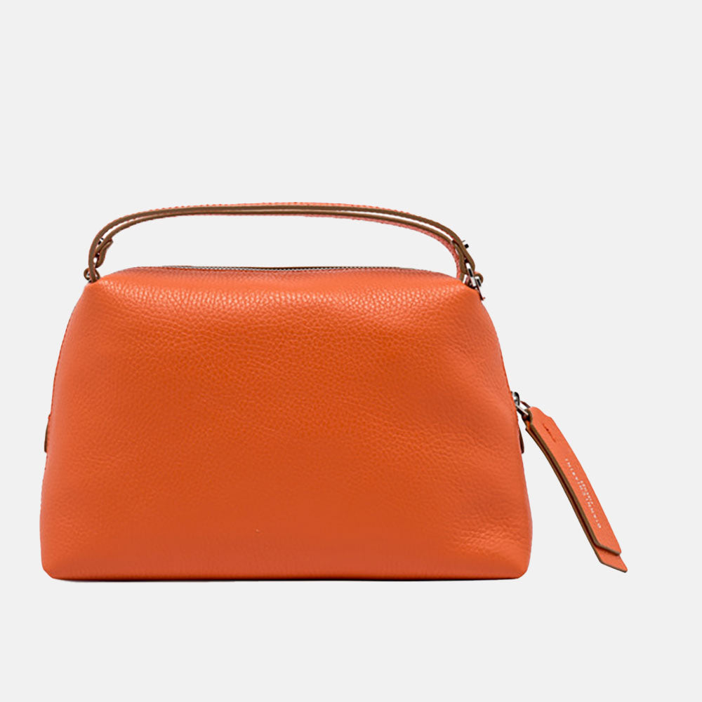 Orange Leather Large Alifa Bag made in Italy by Gianni Chiarini