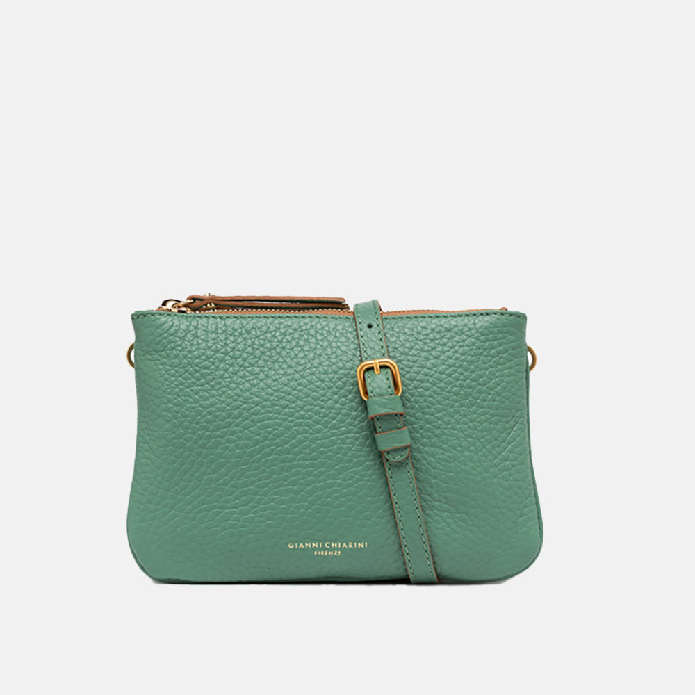 Mint Green Leather Frida Crossbody Bag made in Italy by Gianni Chiarini