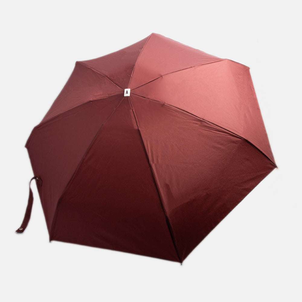 burgundy folding compact umbrella by Anatole