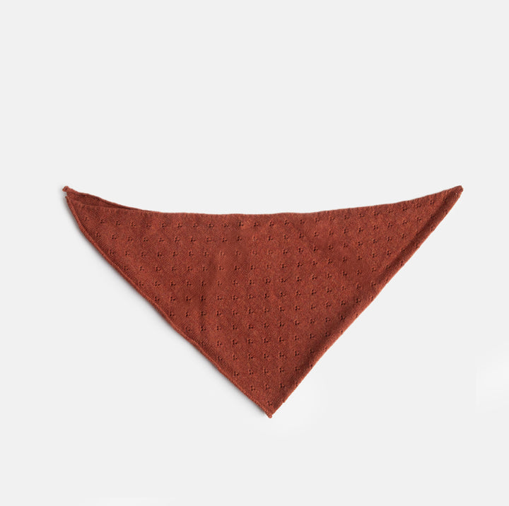 rust red lambswool neckerchief