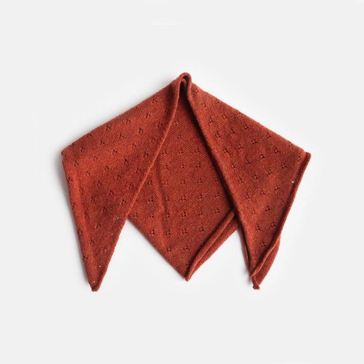 rust red lambswool neckerchief