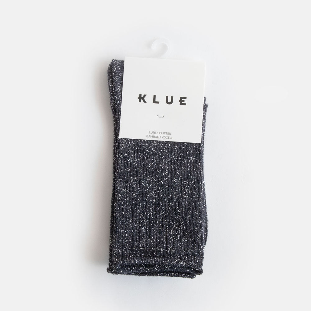 women's mid calf length charcoal grey sparkle bamboo socks