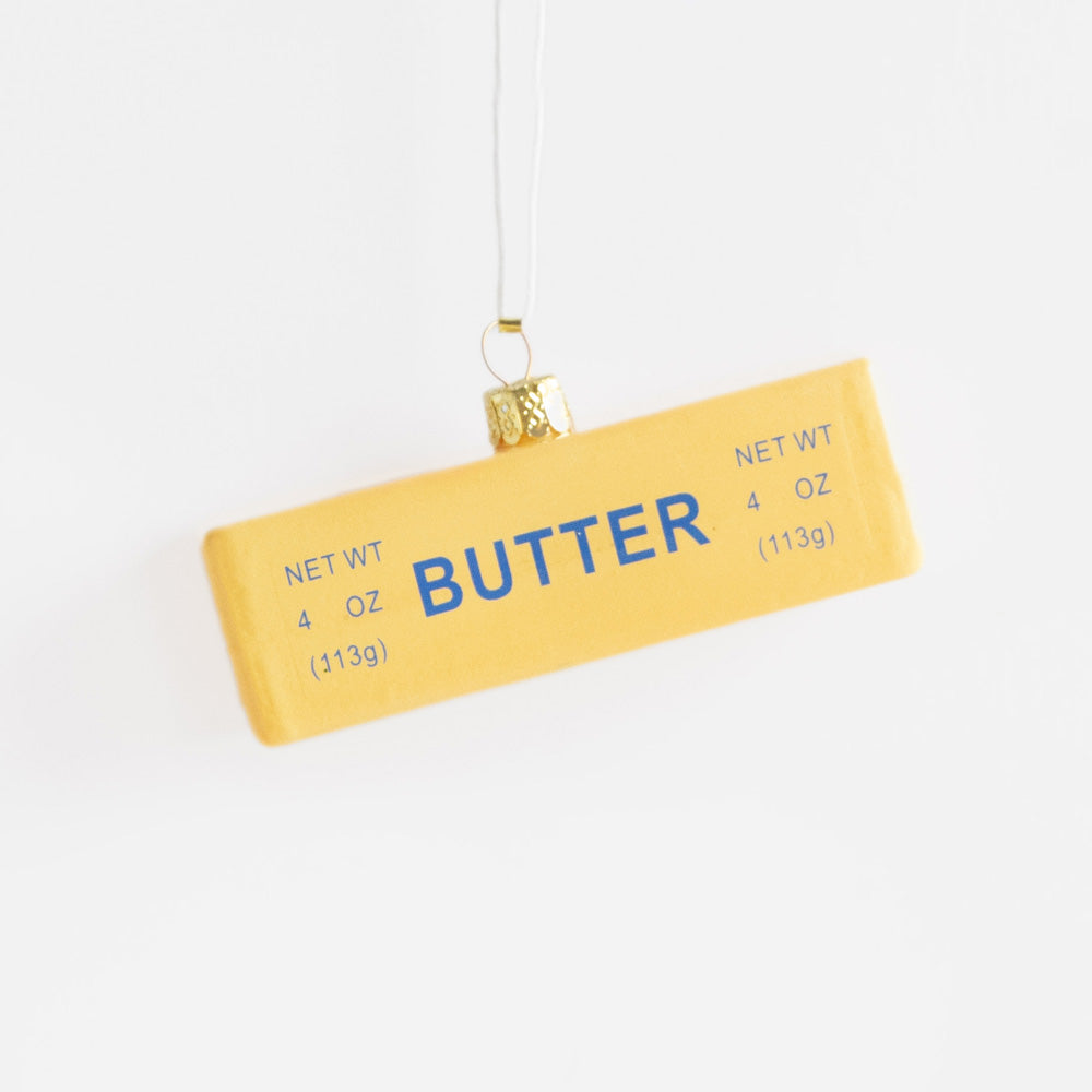 yellow stick of butter hanging Christmas tree decoration