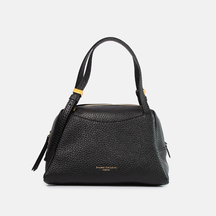 Black Leather Dea Crossbody Bag