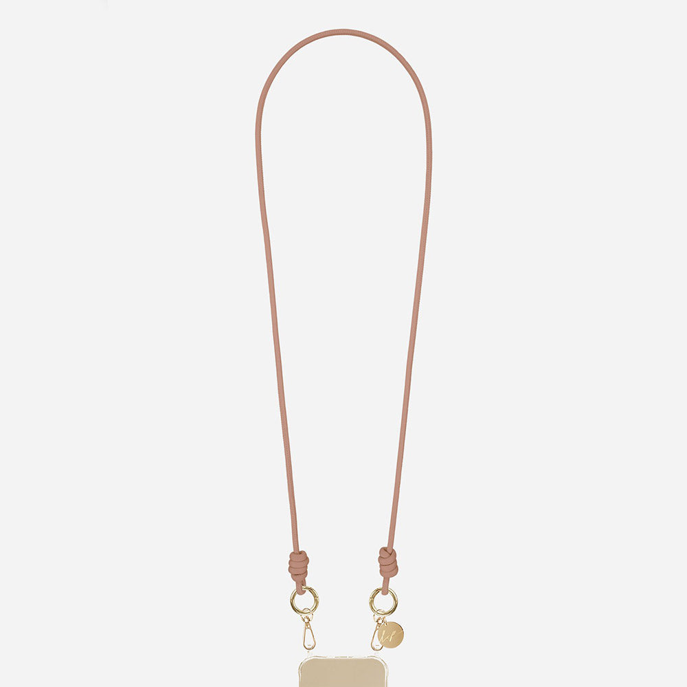 camel colour cord long phone strap