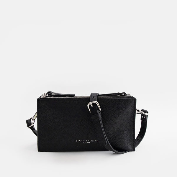 Black Leather Lucille Crossbody Bag – Caroline Gardner