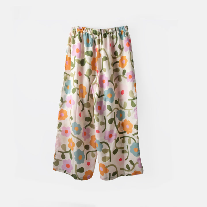 Multi Bloom Viscose Palazzo Pant
