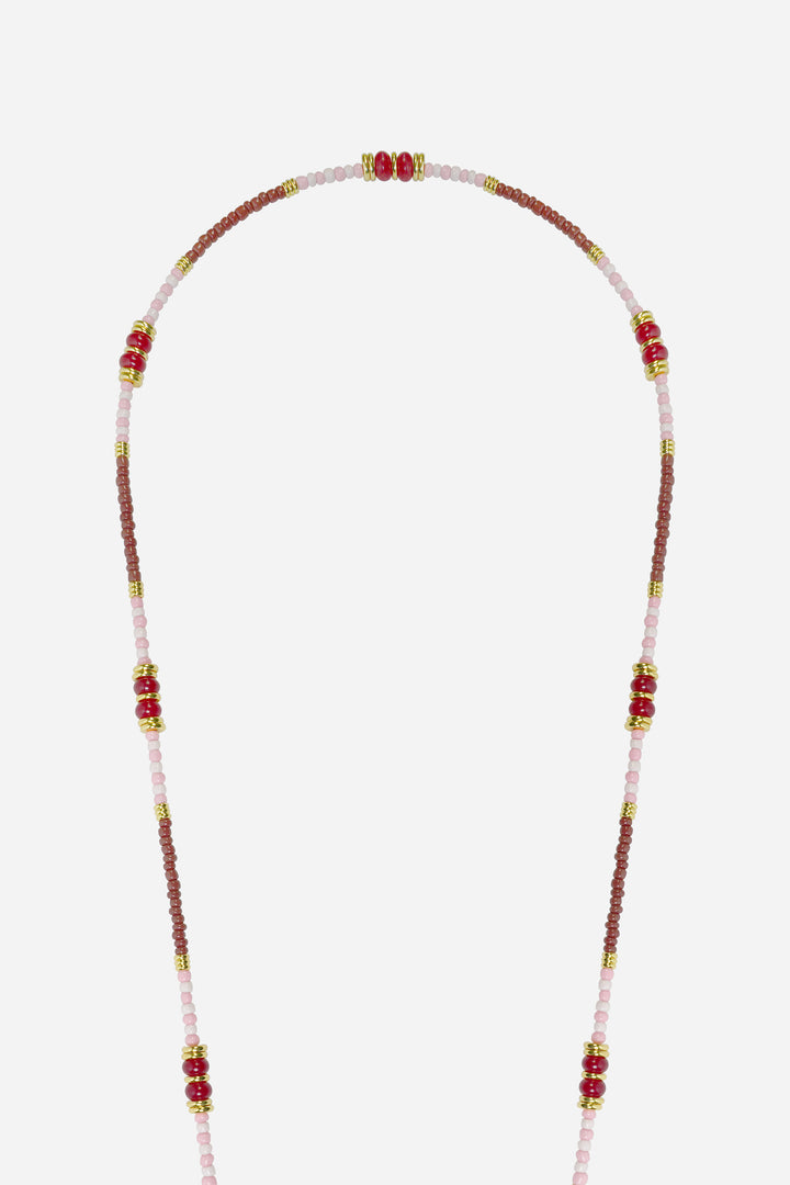 Kessia Red Beaded Phone Chain