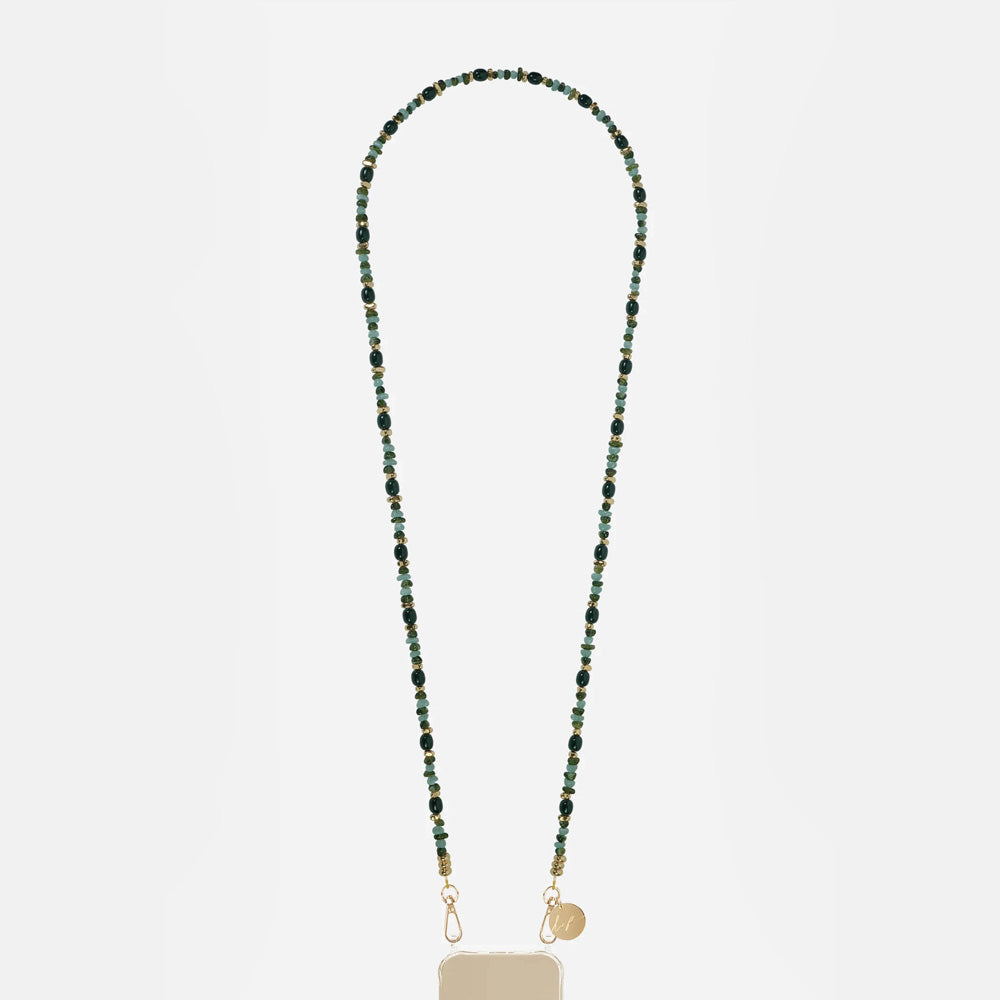 Lana Long Green Beads Phone Chain