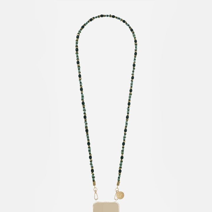 Lana Long Green Beads Phone Chain