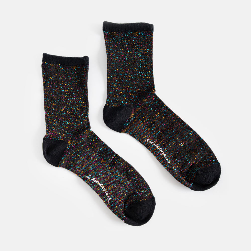 Multi Sparkle Socks, Ankle Socks, Metallic, Multi, SOCKS