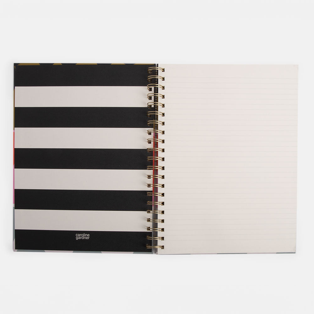 colourblock hearts a4 spiral bound notebook