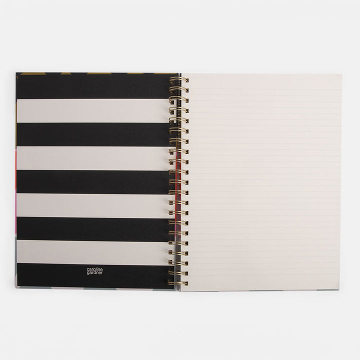 colourblock hearts a4 spiral bound notebook