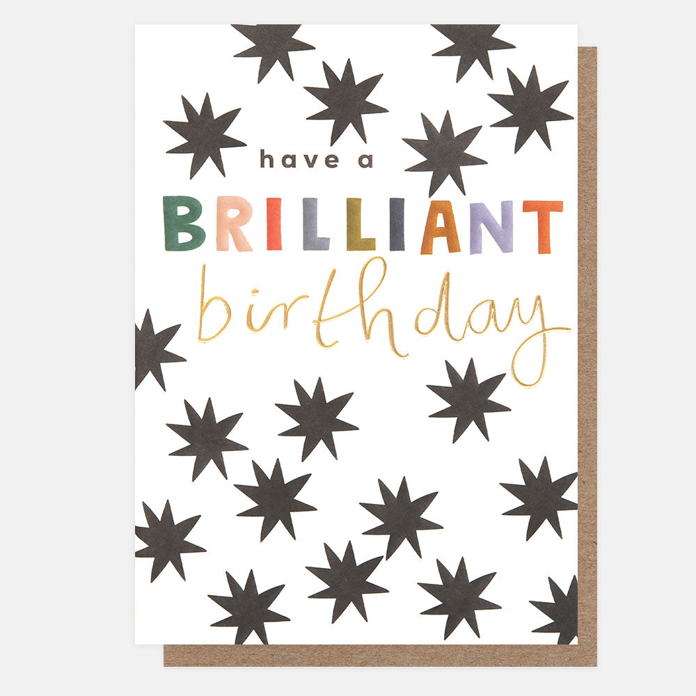 Monochrome Starbursts Have A Brilliant Birthday Card