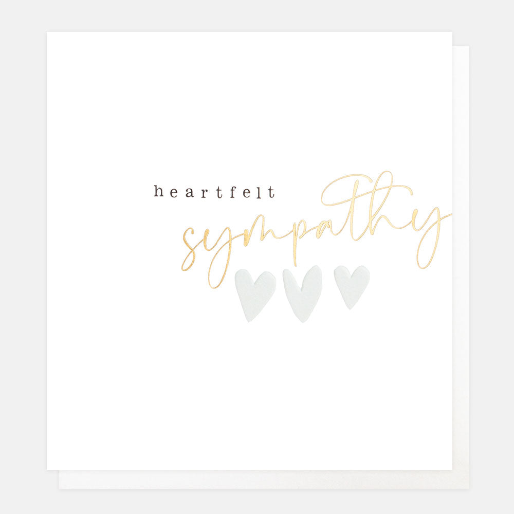 Silver Hearts Heartfelt Sympathy Card