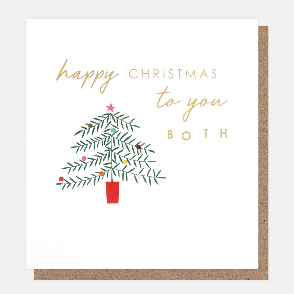 Happy Christmas To You Both Tree In Pot Card
