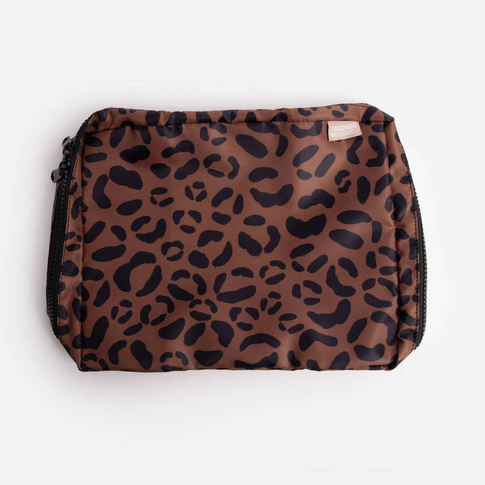 medium leopard print packing cube