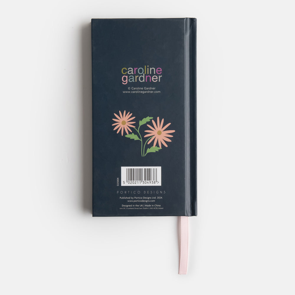 botanic blooms slim hardcover 2025 full year diary