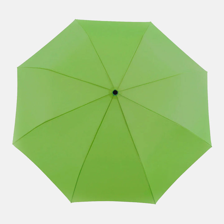 green Duckhead eco-friendly folding umbrella with wood duck head handle