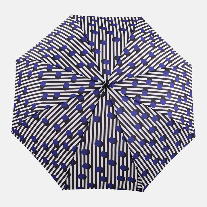 duckhead polka dot and striped folding umbrella