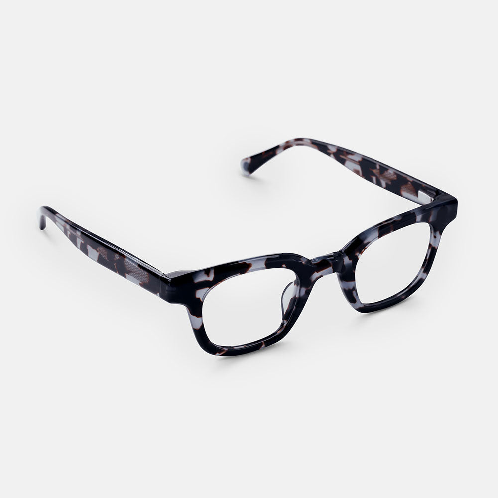 light blue and brown tortoiseshell reading glasses