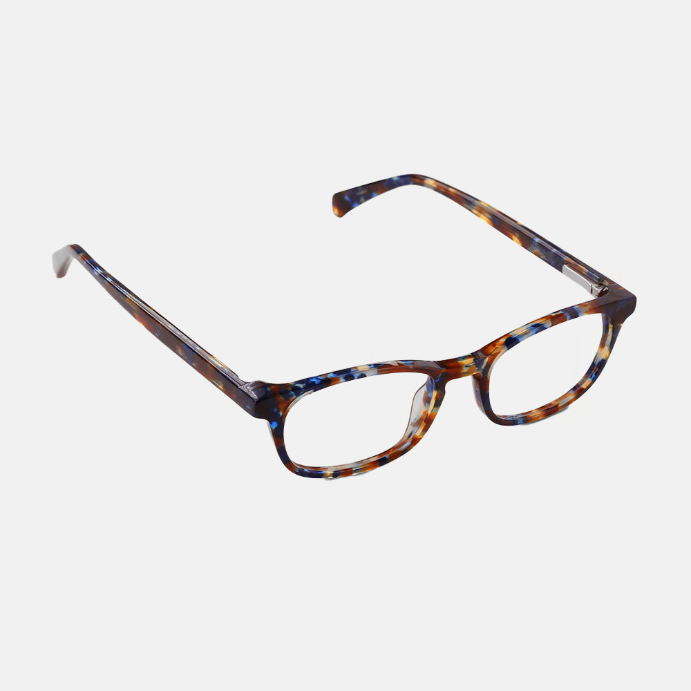 blue and brown tortoiseshell oval reading glasses by Eyebobs