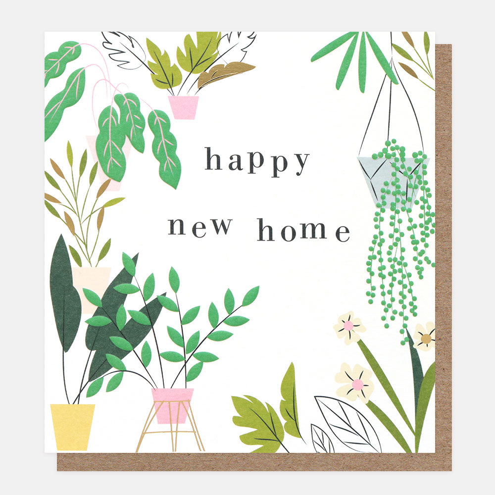 Products Pot Plants New Home Card