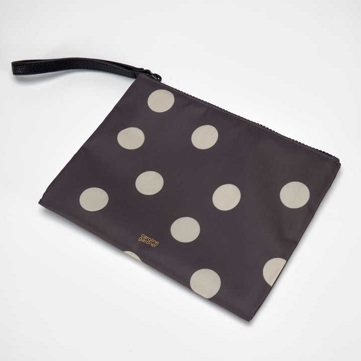 Inside pocket of Grey Baby Changing Bag with Accessories