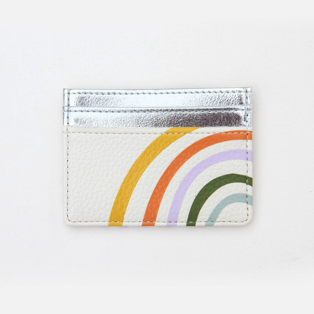 Rainbow Travel Card Holder, Metallic Multi Rainbow Travel Card Holder Travel Accessories, 1